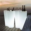 Macetero conico luminoso de exterior 60 cm